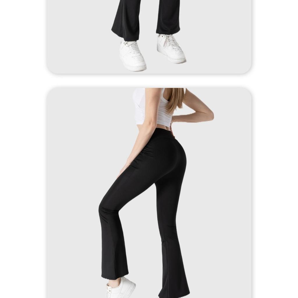 Shark Pants Flared Pants, High Waisted Elastic Casual Pants, Micro Flared Yoga Pants Women's Pants