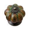 Retro Round Pumpkin Shape Ceramic Drawer Cabinet Wardrobe Door Handle Knob Decor