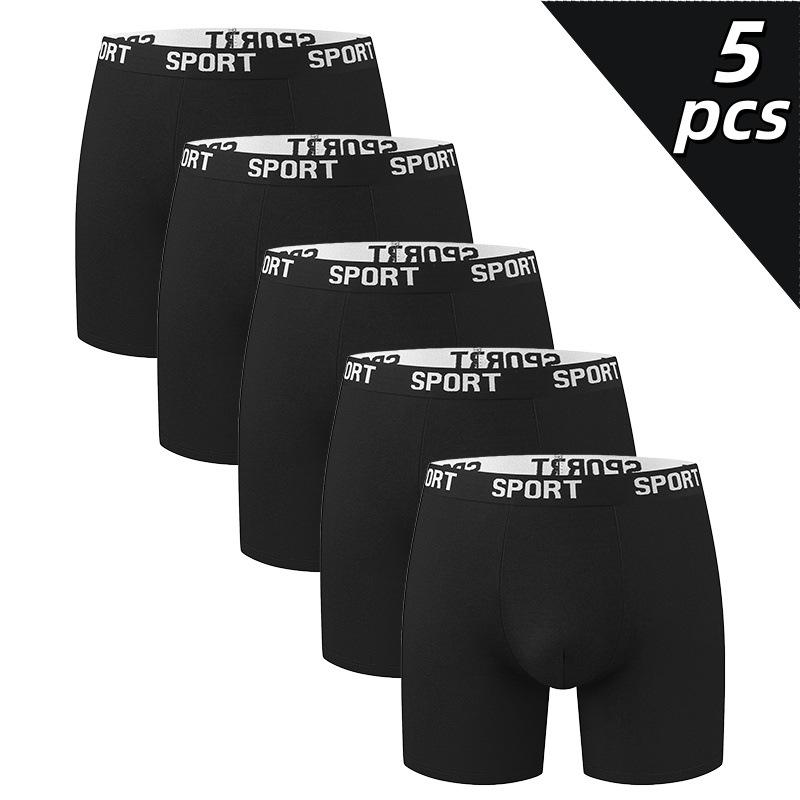 Men s Elastic Mid-Waist Sports Boxer Briefs - New Style XXL (Euro)