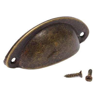 3X Tirador de Concha para Cajón de Puerta de Alacena de Cocina Retro Antigua