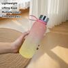 550ML Gradient Matte Handle Water Bottle - Portable Outdoor Sports Cup with Leak-Proof Lid, Durable PC Material
