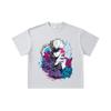 260 GSM Double Yarn 32 Count 100% Cotton Jujutsu Kaisen V59 Gojo Print Unisex Heavy Cotton T Shirt