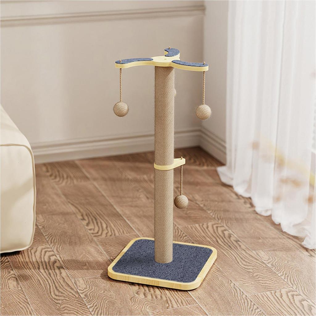 Scratching Post Tall Scratch Posts For Indoor Cats Interactive Toys Tower With Ball For Kitten Climbing Enrichment Boredom