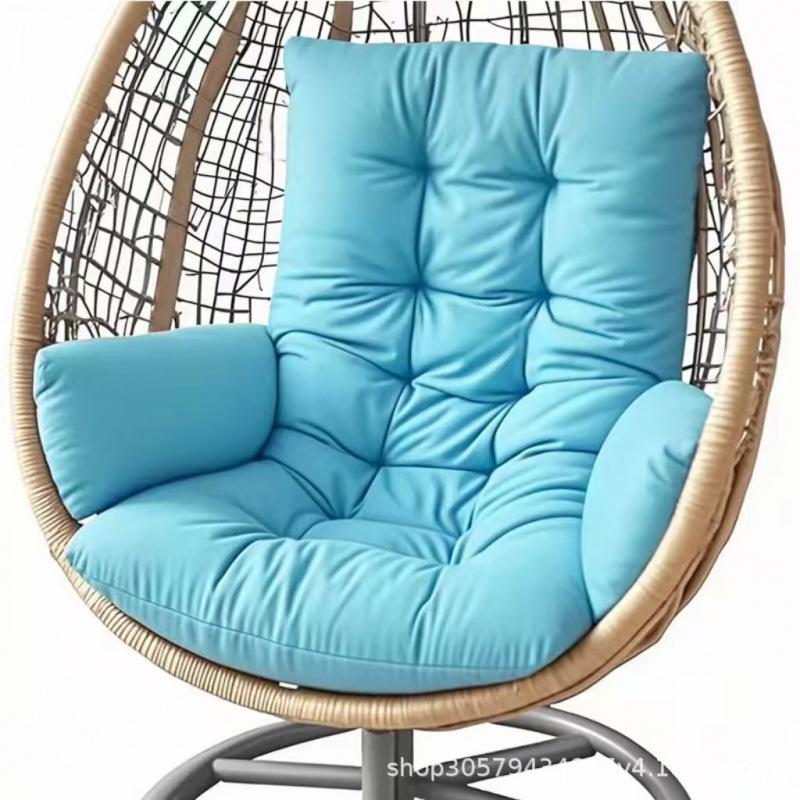 Thickened Hanging Basket Seat with Enlarged Backrest Cushion for Swing, Single Sofa, or Rocking Chair