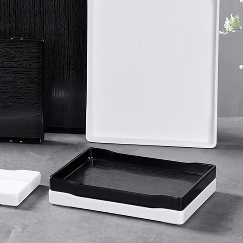 

Pabei 8-inch Melamine Wood Grain Rectangular Tray