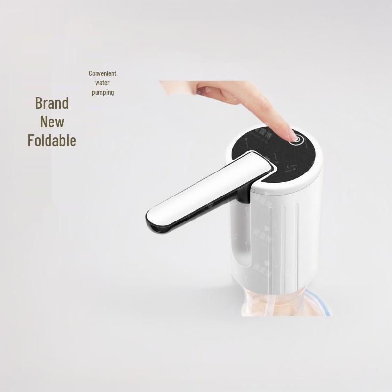 Portable Double Pump Water Dispenser with Folding Bucket