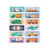 12pcs Educational Puzzles - Animal & Transport Themies  - Early Learning Toys With Colors,