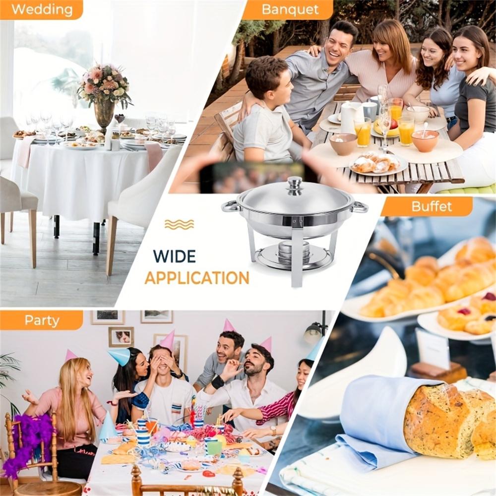 Specially Designed for Cooking, 5-quart Circular Self- Hot Pot Thermos Made of Stainless Steel for Hot and Cold Food