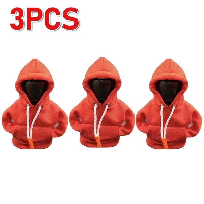 NEW 1/3/5pc Gear Shift Mini Hoodie Cover Shift Cover Gear Handle Decoration Fits Manual Automatic Car Shift Lever Interior Decor