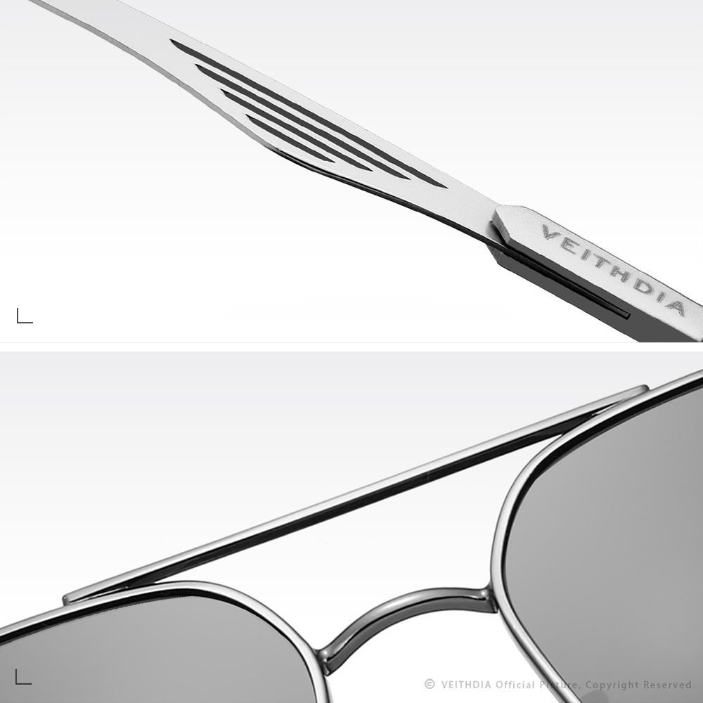 VEITHDIA Polarized Men's Square Vintage Sun Glasses Male Eyewear Accessories Sunglasses For Men 2459