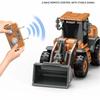 New 1/64 Alloy Remote Control Bulldozer Electric Set Slow-Speed Linearity Control Realistic Engineering Toys For Kids