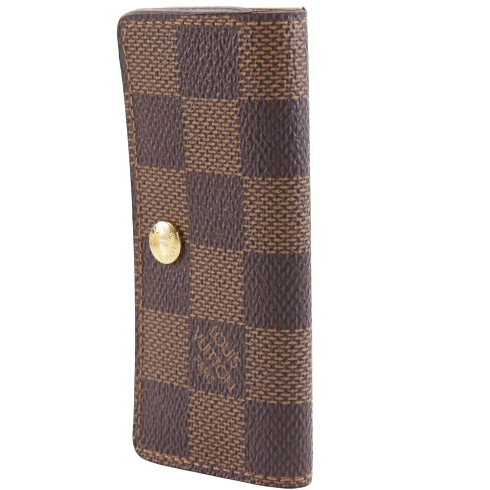 LOUIS VUITTON Multicles4 Key Holder  N62631 4 hooks Brown Damier canvas unisex Used