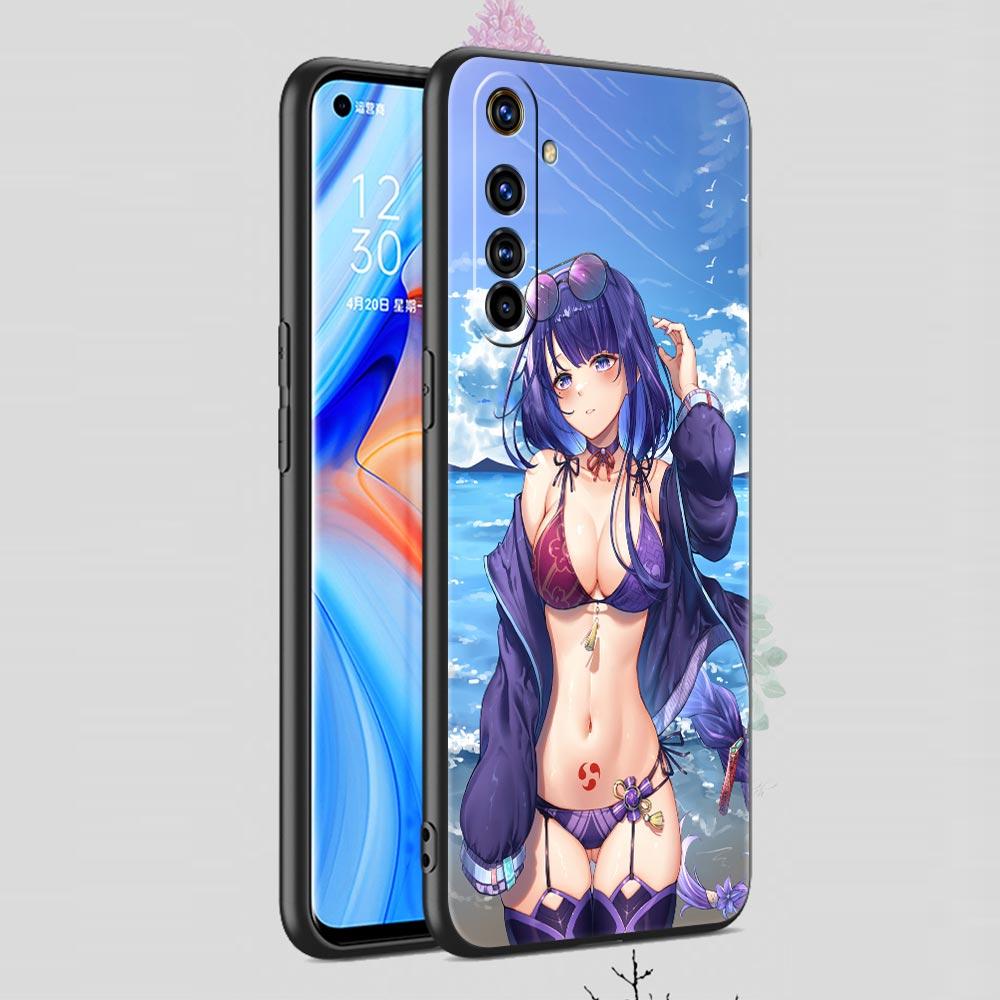 For Realme 10 9 8 5G 7 6 GT2 Pro Plus 9i 8i C21 C11 C25 C35 Genshin Impact Sexy Girl Phone Case For Realme GT Neo 2 3 3T Cover