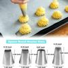 4Pcs Stainless Steel Cream Piping Tips Large Size Cake Decorating Tips Piping Tips Set  Cookie
