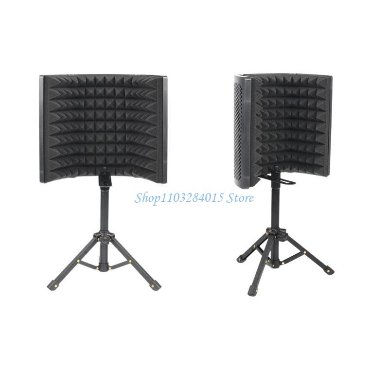 R6FF Microphone Recording Equipment Isolation Shield Reflector Vocal Recording Props
