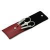 Giesen & Forsthoff's Timor 3-piece Manicure Set In Red Leather Case