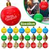 1-2pcs Inflatable Christmas Ball Ornament Pvc Christmas Party Decoration Christmas Tree Decoration Suitable For Party Decoration