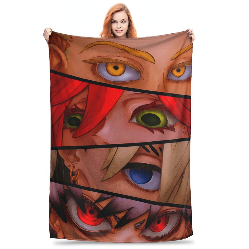 Gachiakuta Manga Rudo Stuff Blankets Super Soft Flannel Zanka Riyo Enjin Throw Blanket Comfortable Rug Piece