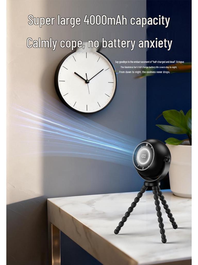 Octopus Mini USB Baby Stroller Fan: Portable Handheld Cooling for Outdoors