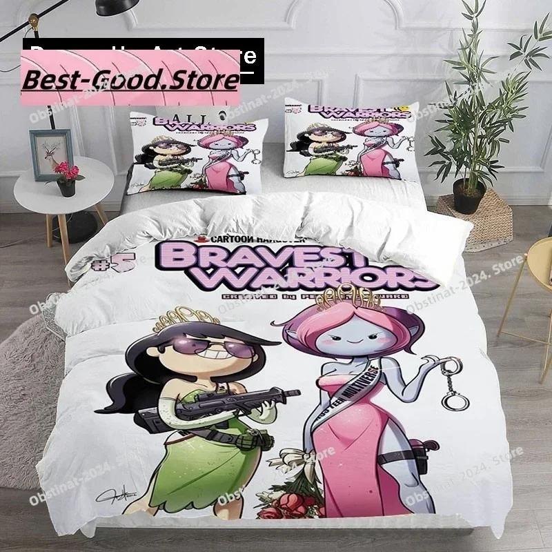 Neues Bravest Warriors Spiel Bettwäsche-Set Bettbezug Kissenbezug Bettwäsche Set Erwachsener Junge Mädchen Schlafzimmer Dekoration Kinder Geschenk Einzel Doppel Groß
