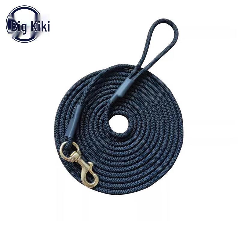 KoolPet Black Round Extended Dog Training Tracking Leash One Size