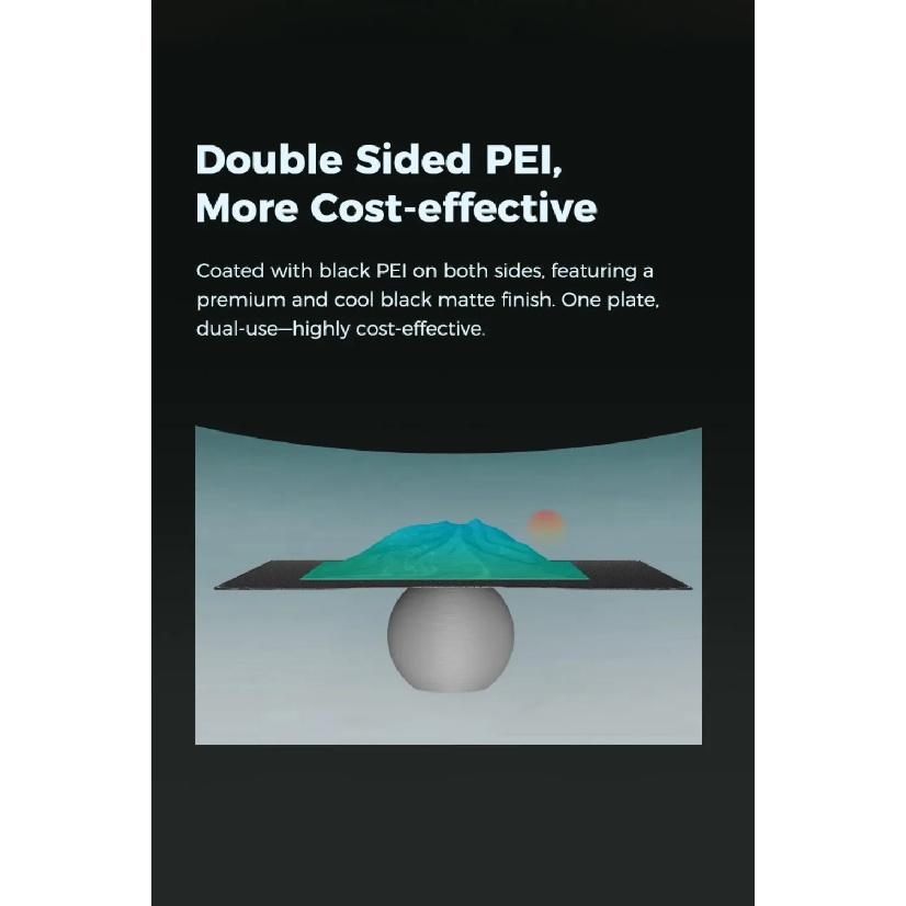 Creality Hi Epoxy Resin Build Plate High Strength Wear Resistance Flatness Hi Double Sided Black Textured PEI Printing Platform