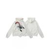 Oversized Hoodie With Spiderweb Foil Print Streetwear Cotton Sweatshirt Men