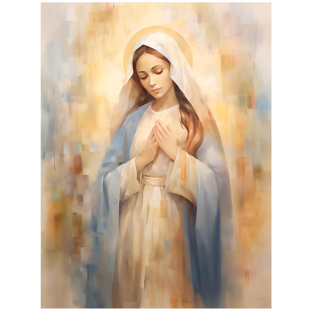 Plakat Maryja: Symbol Spokoju Plakat Maryja: Symbol Spokoju, 50X70 Cm, Bez Ramy, Płótno Premium Na Blejtramie