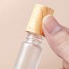 1/2/3/5/10Ml Cosmetic Container Roll On Glass Bottles For Essential Oil Empty Perfume Bottle Refillable Container With Wood Lid