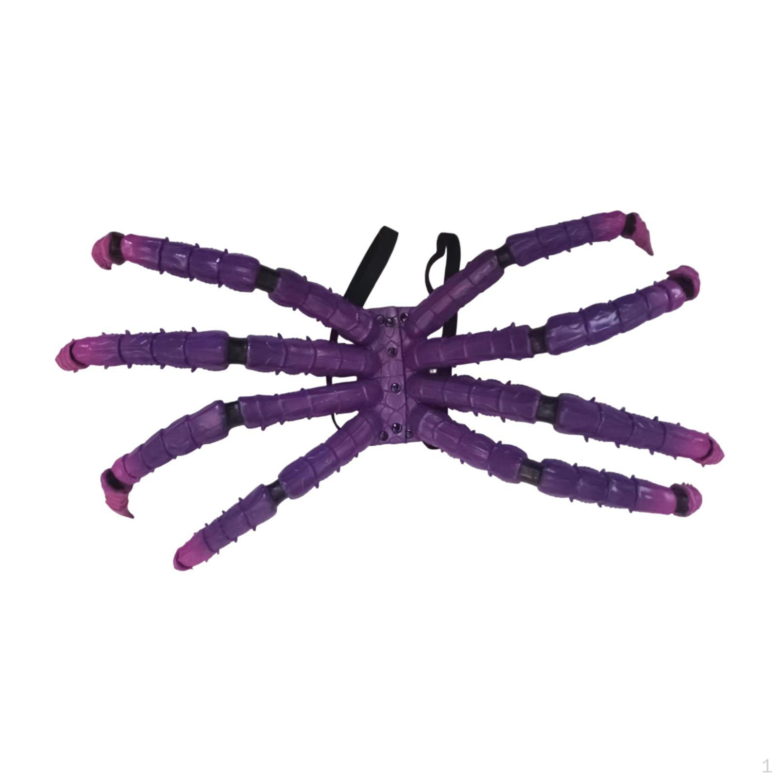 

Костюм с крыльями паука на Хэллоуин, косплей, забавные уникальные ролевые игры, одевайтесь для клубных карнавалов, праздников Purple Pink