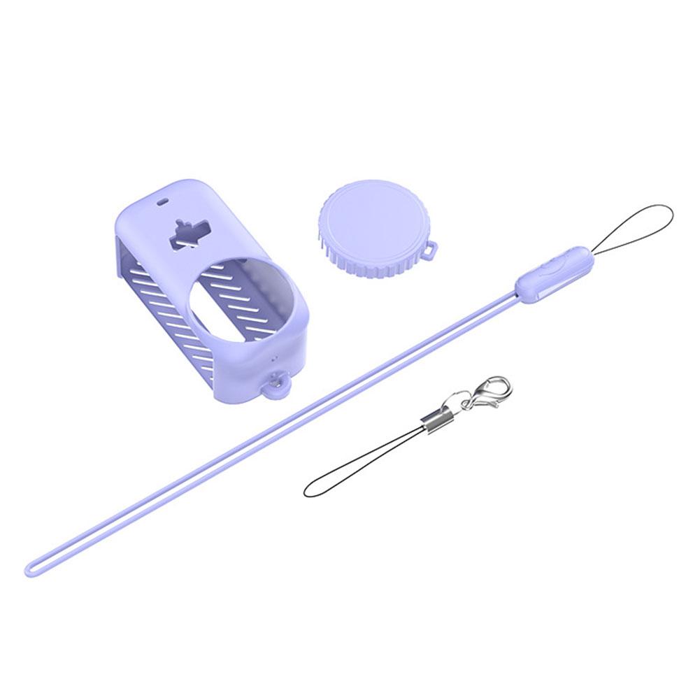 For DJI Osmo Nano Silicone Case Full Coverage Shockproof Anti-Scratch Protective Cover Camera Shell With Lanyard Accessory