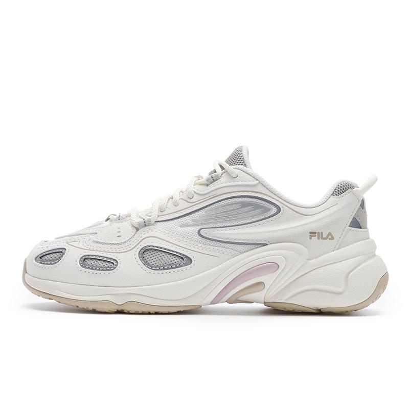 

Fila Blur 2025 Повседневные Кроссовки для 通勤 Тренд Универсальные Низкие Женские кроссовки Крем Серебро F12W532120FGT 36