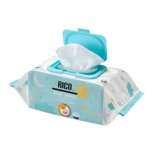 Costco RICO Baby Wipes, Large Capacity Case of 900 Wipes (100 x 9 Packets) (1) (y-courage Trademark Registered)
