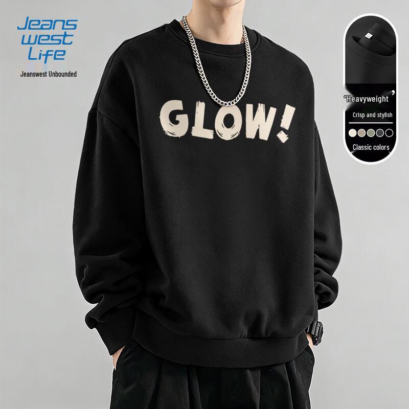 JEANSWEST LIFE Men s Loose Fit Pullover Sweatshirt 3XL