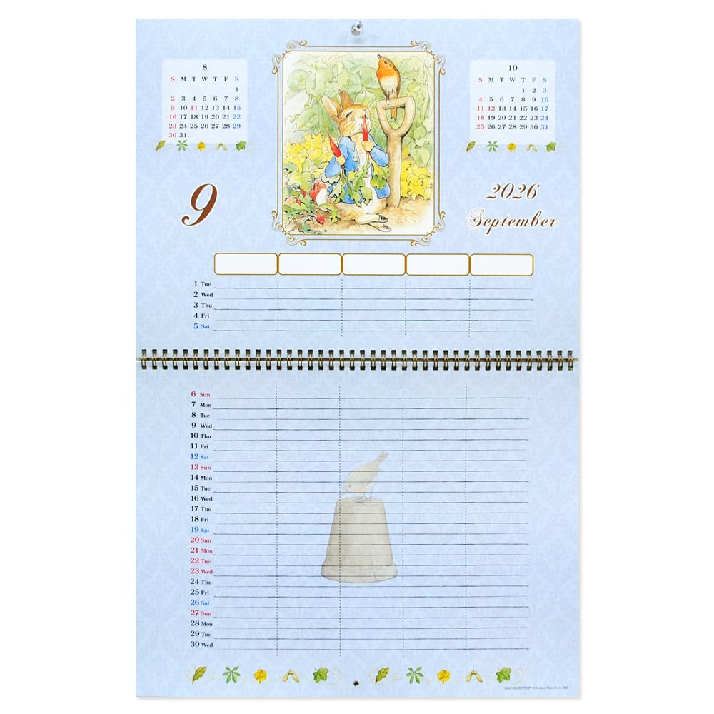 2026 Peter Rabbit Family Wall Large Size 2026 December 1301H02020 Calendar, (January - 2026)