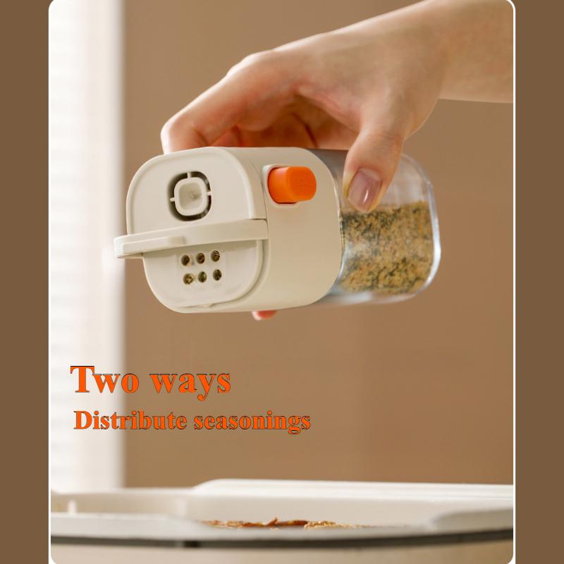 Glass Salt Dispenser: Salt Storage Unit,Kitchen Spice Distributor,Evenly Sprinkles Salt And Pepper,Waterproof And Durable,Perfect for Home Kitchen Use