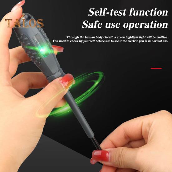 2Pcs High Torque Magnetic Screwdriver Electricity Detector Compact Design Portable Non-Slip Grip Voltage Tester Screwdriver Set