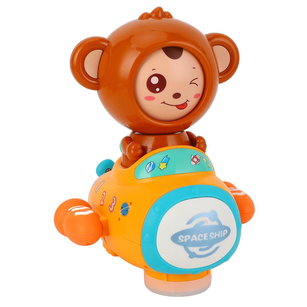 Space Ship Toy Electric Monkey Toy Ship Electric Universal Light and Music Space Ship Toy for Childr