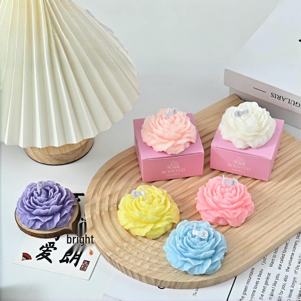 Peony Scented Candle: Creative Teacher's Day & Birthday Party Favor Gift