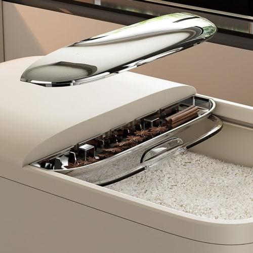 Airtight Rice Storage Container, 5kg/10kg Capacity, with Measuring Cup, Made of Food-Grade PP, Insect-Proof and Moisture-Proof, with a Clear Window an