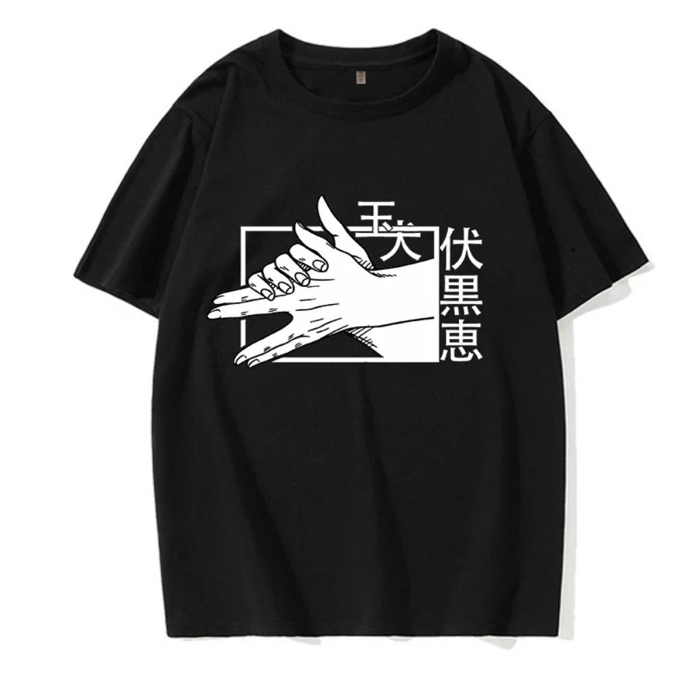 Harajuku Tshirt Manga Japanese Anime Jujutsu Kaisen T Shirt Gojo Satoru Tops Yuji Itadori Graphic Tees Cool Unisex T-shirt