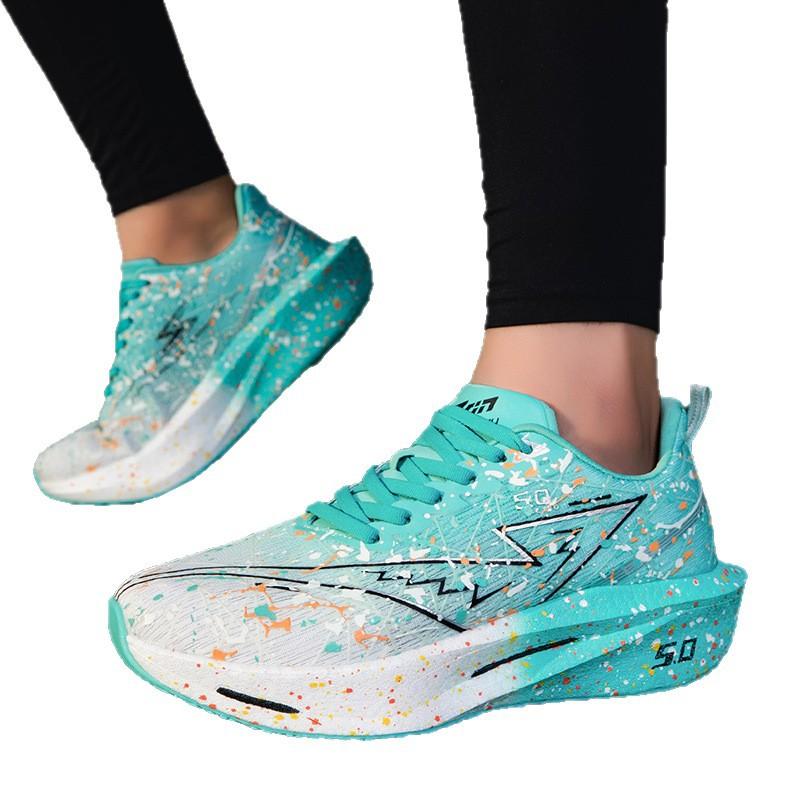 Scarpe alla moda di taglia grande ammortizzanti per la corsa autunnali traspiranti con suola spessa suola morbida scarpe sportive da basket da corsa