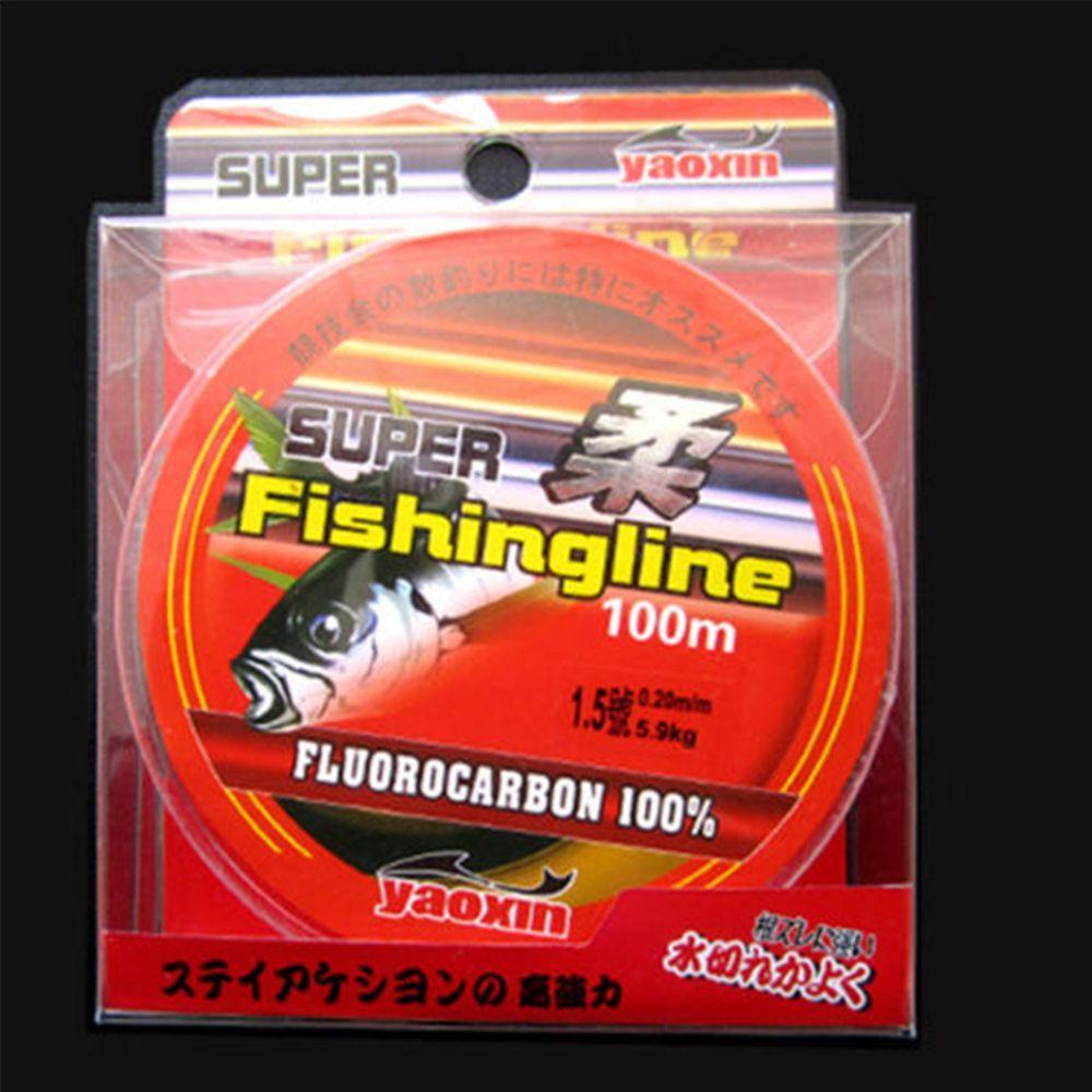 100M 100% Fluorocarbon Monofilament Nylon PA Fishing Line Super Strong Fishing Line 0.8-6LB