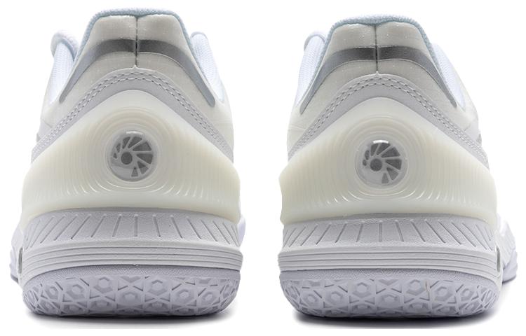 Li Ning Raid Cushioning, Wear Resistant Low top Badminton Shoes Unisex White Beige AYZT009-3