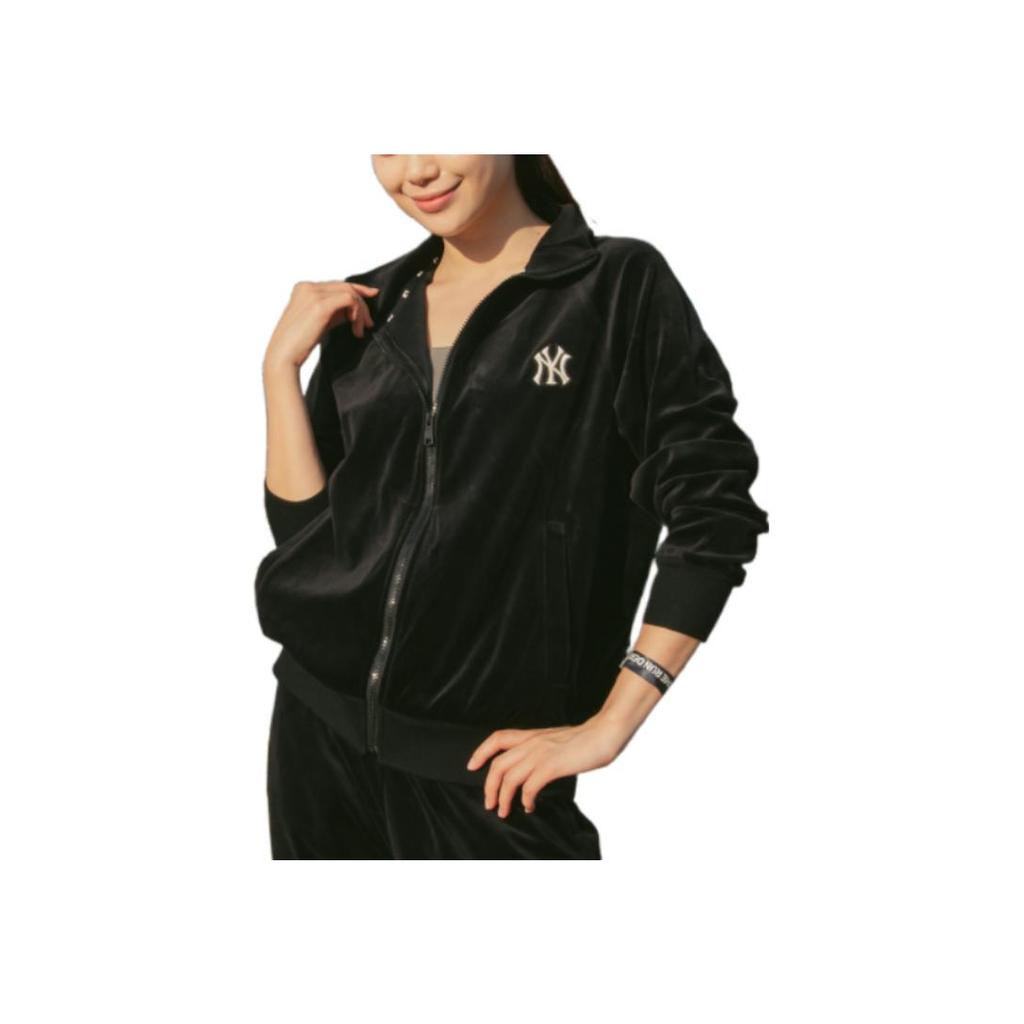 New MLB Velvet Jackets Women's Black 3ATRB0824-50BKS