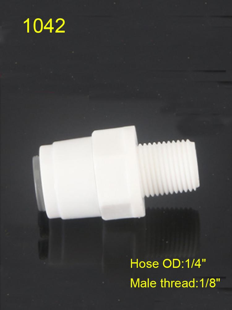 1/4" 3/8" OD Hose Tube 1/4" 1/2" 3/4" 1/8" Plastic Pipe Quick Connectors RO Water Connector Fittings Reverse Osmosis System