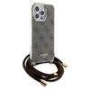 Guess Guhcp15Lhc4Sew Iphone 15 Pro 6.1 Brązowy/Brown Hardcase Crossbody Cord 4G Print