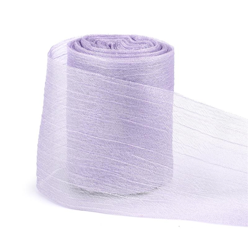 Straight Wrinkled Yarn Ribbon Chiffon Wedding Wrinkle Mesh Accessories Bright Silk Wrinkle Gift Box Flower Bundle Packaging
