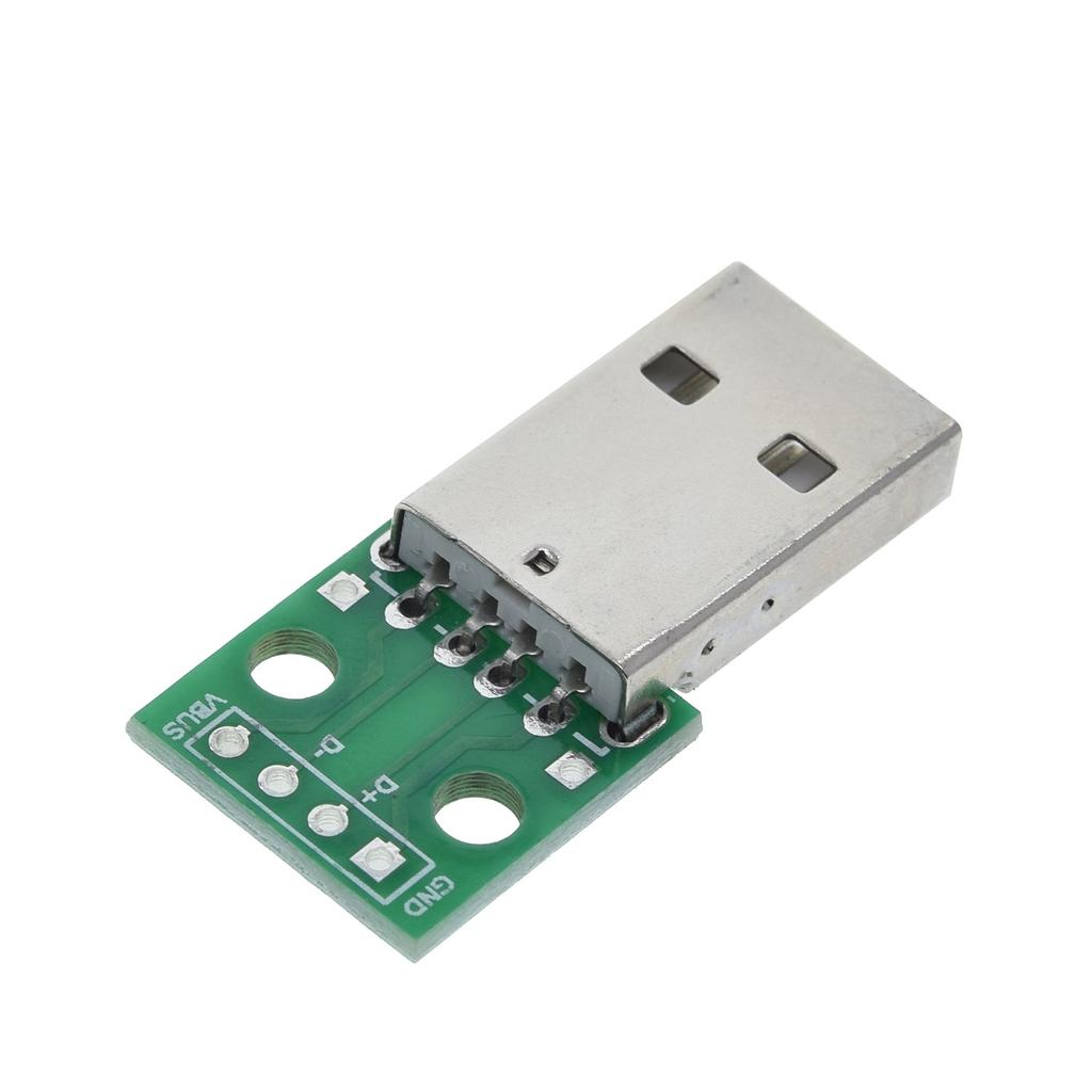 5PCS Male USB to DIP Adapter Converter 4pin for 2.54mm PCB Board US 5PCS Male USB to DIP Adapter Converter 4pin for 2.54mm PCB Board US