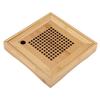 T tray, Large capacity, Elegant design, approx. 7.7 x 7.7 x 1.3 inch wooden for your Kongfu t set